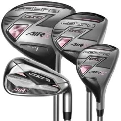 Cobra 2022 Women's AIR-X Complete Set -Hybrids Forcesgolf Shop cobra white air x black pink clubs itempicture