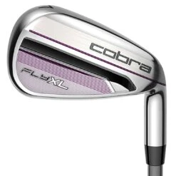 Cobra Women's Fly-XL Complete Set Silver/Plum W/ Stand Bag -Hybrids Forcesgolf Shop cobra womens fly xl set silver plum iron 1