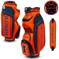 Team Effort NCAA Bucket III Cooler Cart Bag -Hybrids Forcesgolf Shop team effort ncaa bucket 3 cooler cart bag illinois fighting illini itempicture
