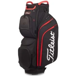 Titleist Cart 15 Cart Bag -Hybrids Forcesgolf Shop titleist 2022 cart 15 cart bag black black red itempicture 1